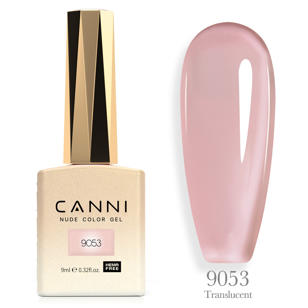 לק ג’ל 9 מ”ל | מס’ 9053 Translucent | סדרת CC3 | קאני CANNI