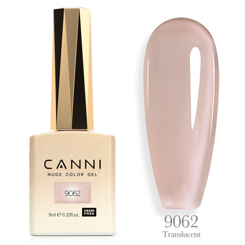 לק ג’ל 9 מ”ל | מס’ 9062 Translucent | סדרת CC3 | קאני CANNI