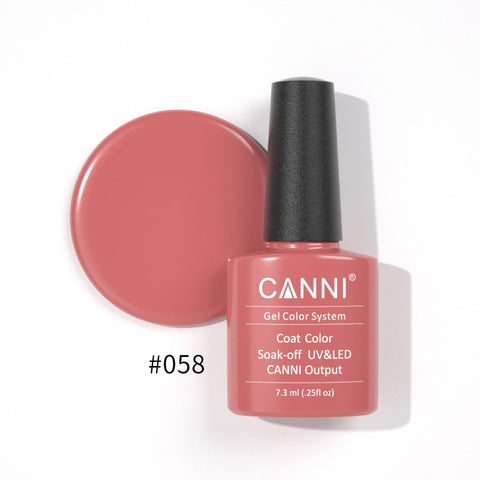 לק ג’ל קאני 7.3 מ”ל NO058 Nude Pink