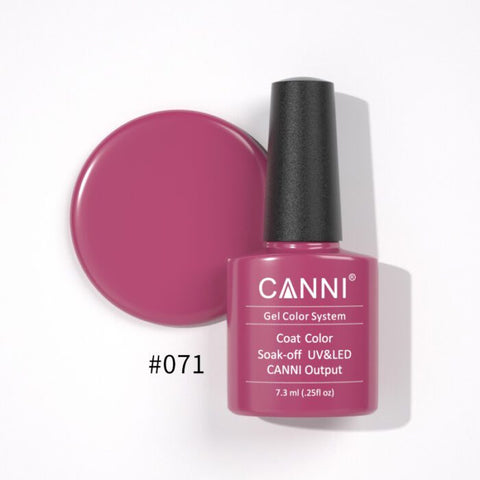 לק ג’ל קאני 7.3 מ”ל NO071 Pale Violet Red