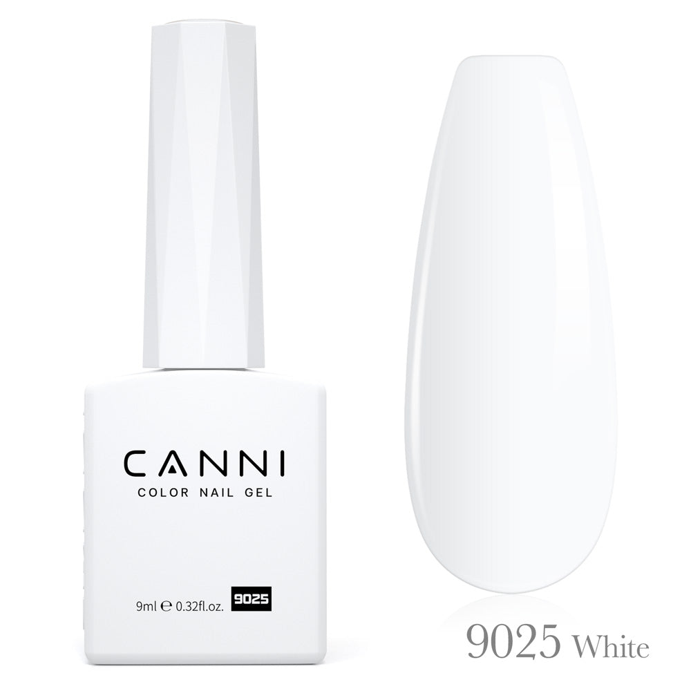 לק ג’ל 9 מ”ל | מס’ 9025 White | סדרת CC2 | קאני CANNI
