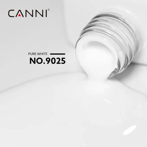 לק ג’ל 9 מ”ל | מס’ 9025 White | סדרת CC2 | קאני CANNI