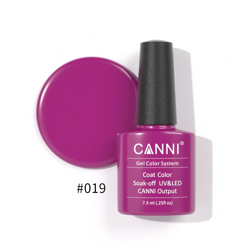 לק ג’ל קאני 7.3 מ”ל NO019 Dark Fuchsia