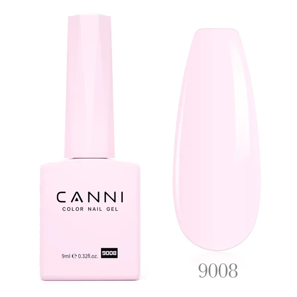 לק ג'ל CANNI 9008 – ורוד חלבי בהיר