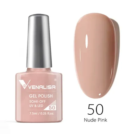 לק ג׳ל VENALISA 50 ניוד ורוד