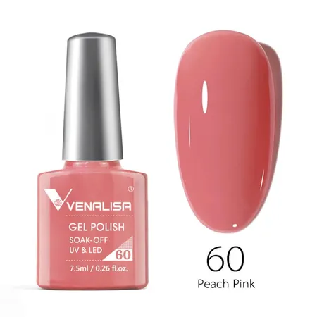 לק ג׳ל VENALISA 60 ורוד אפרסק