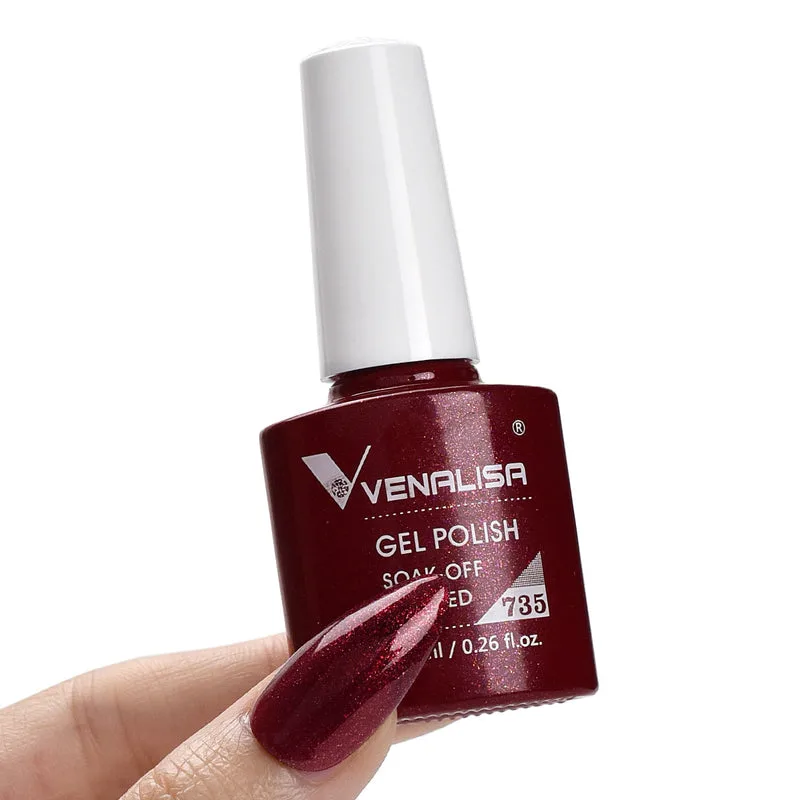 לק ג'ל VENALISA 735 – אדום יין