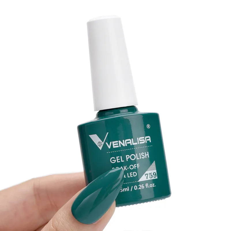 לק ג'ל VENALISA 759 – ירוק בקבוק